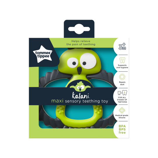 Tommee Tippee Kalani Maxi Teether, Sensory Teething Toy (3 months+) image number 2
